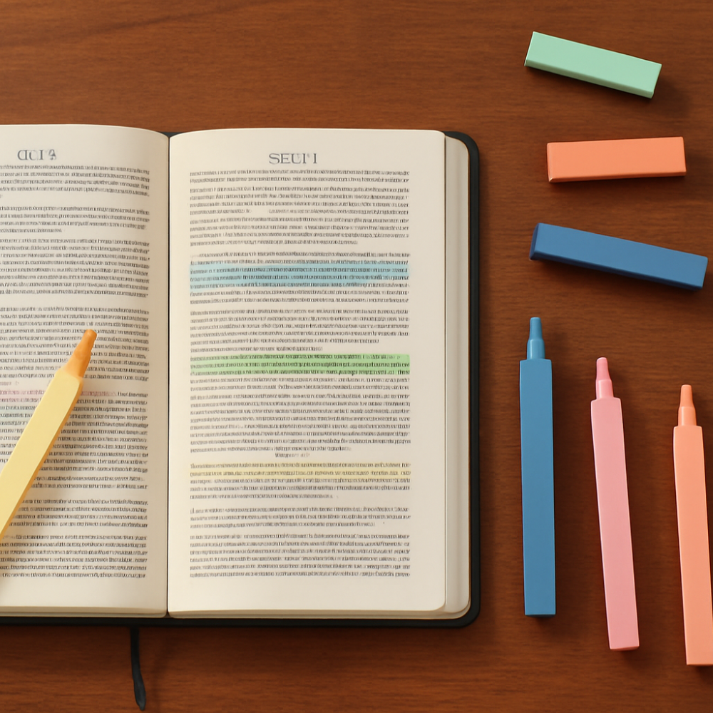 Bible Study and Highlighting Essentials